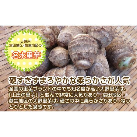 ふるさと納税 越前大野の名水里芋 3kg ねっとりうまい煮崩れしない！ 福井県大野市