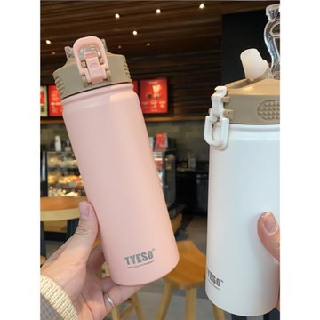 大容量吸管保溫杯女學生可愛簡約韓版個性便攜不銹鋼水杯ins杯子