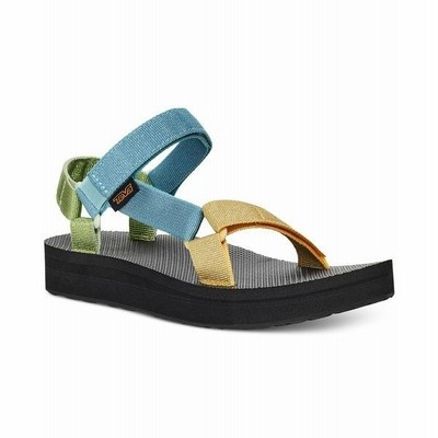 テバ サンダル シューズ レディース Women's Midform Universal Sandals Metallic Blue Multi