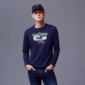 BIG TRAIN加大黑田官兵衛全棉男潮T-O20293-58