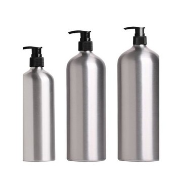 鋁洗發水按壓式分裝瓶 化妝品洗手液沐浴露精油乳液大容量金屬瓶