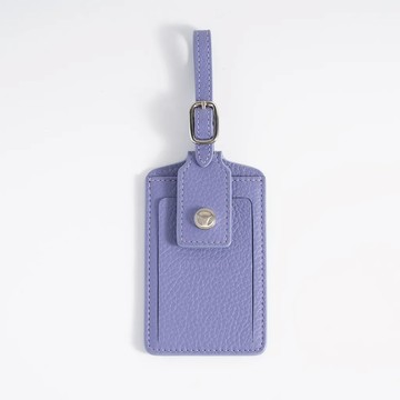 OFFERMANN 荔枝紋真皮行李吊牌 - 薰衣草紫