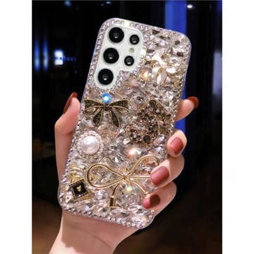 適用于三星S23Ultra手機殼S25奢華S24滿鉆A56女款S21FE全包S22防摔W23Flip折疊屏zFold4水鉆zflip4女note20