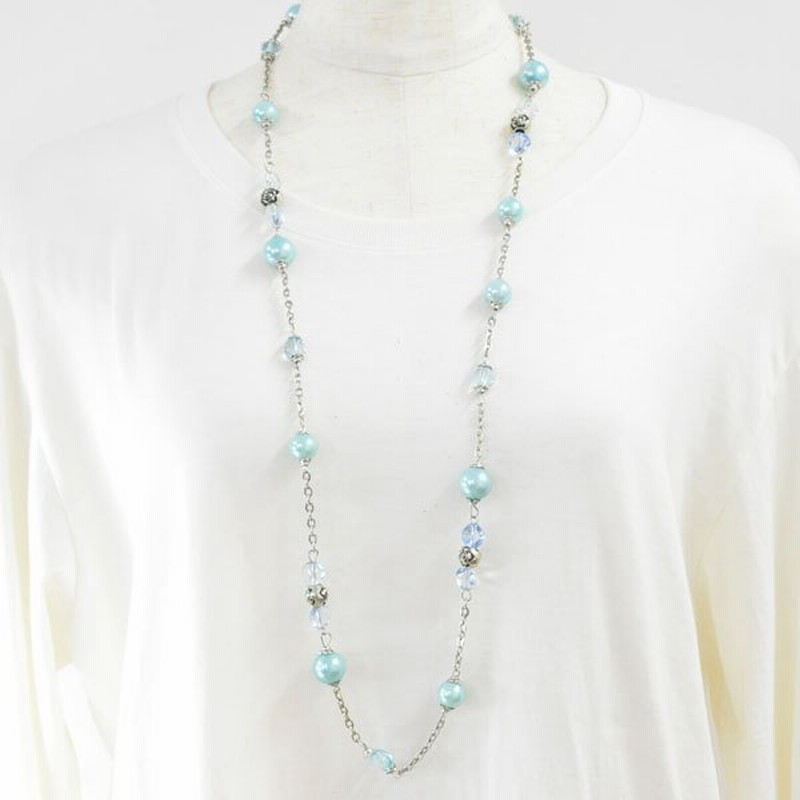 ネックレス ストーンデザイン パールビーズ 可愛いネックレス アクセサリー レディース F N8 Yy 通販 Lineポイント最大0 5 Get Lineショッピング