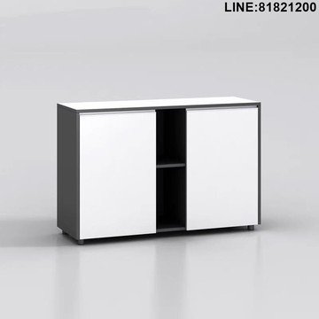 文件櫃 辦公櫃 書櫃 隔斷櫃 組合櫃 置物櫃 免運 開發票 辦公室文件櫃落地帶鎖資料櫃茶水櫃打印機櫃簡約現代木質矮櫃 支持訂製