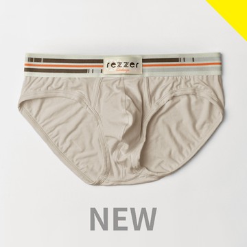 ▶低腰◀三角褲-萬花筒-杏奶白【超細纖維】