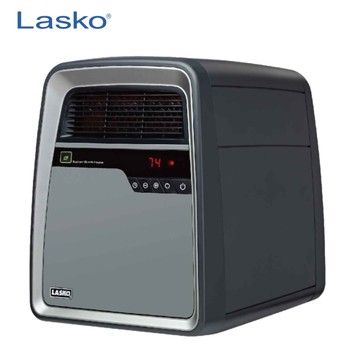 【展示品】［Lasko 美國］BlackTank黑坦克 微電腦溫控石英電暖器 6101TW