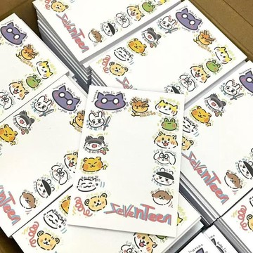 🍀初夏上新🍀seventeen便籤本手繪動物塑學習愛豆周邊克拉手賬便籤本學生記事