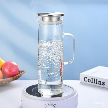 玻璃直壺1500ML  冷水壺 咖啡壺 玻璃壺 花茶壺 咖啡玻璃壺 冷水壺玻璃 玻璃冷水壺 冰滴咖啡壺
