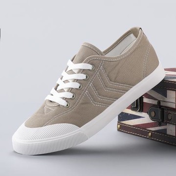 女鞋2025新款春夏低幫系帶帆布鞋平底百搭透氣休閑懶人鞋學生潮鞋
