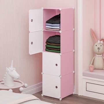 簡易衣柜網紅塑料儲物柜收納柜子家用臥室小戶型宿舍出租房布衣櫥
