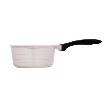 THERMOS膳魔師 巧易不沾鍋系列單柄壓鑄湯鍋18cm_燕麥杏