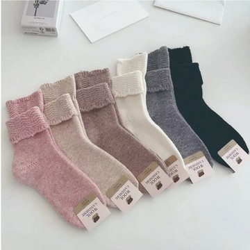 正韓羊毛襪 美麗諾羊毛 中筒襪 羊毛襪 保暖襪 登山襪 冬襪 厚毛襪 抗寒襪 少女襪 雪地襪 台灣出貨 台灣賣家