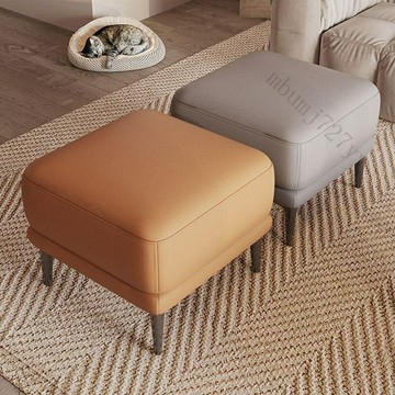 工廠現貨 免運 含發票 腳踏凳科技佈沙髮凳 換鞋凳 現代簡約傢用客廳方形擱踩腳凳 小方凳 小凳子 小椅子