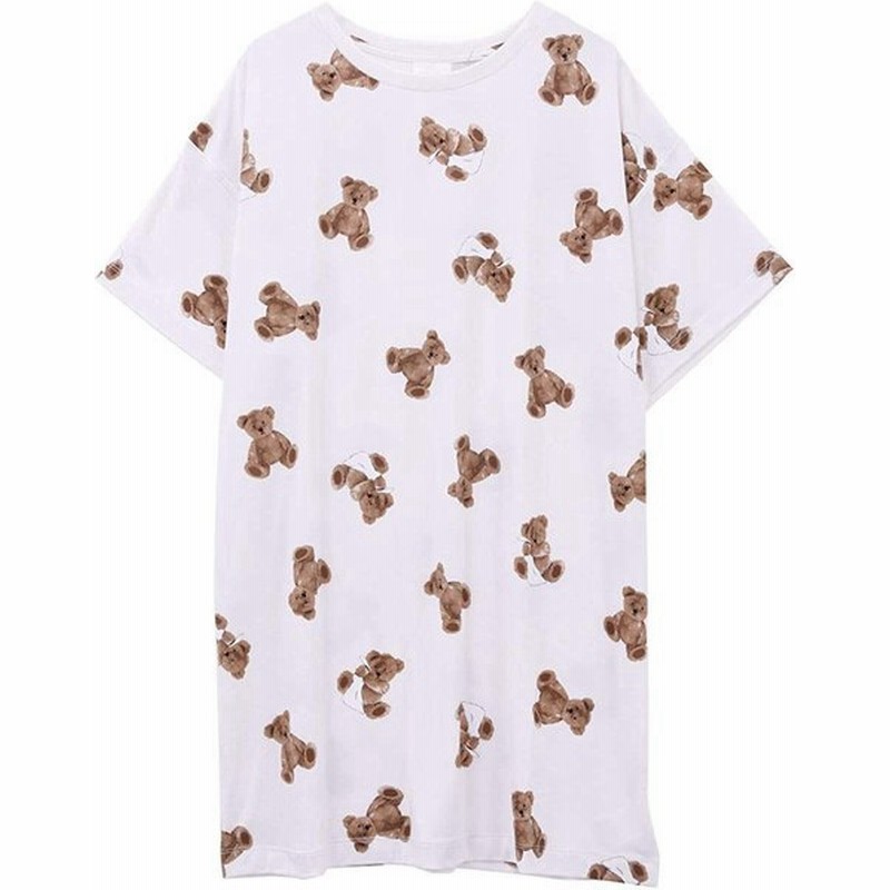 ジェラートピケ Gelato Pique レディース ジェラートベアモチーフドレス ジェラピケ パジャマ ルームウェア Karei ネグリジェ Padelnostro It