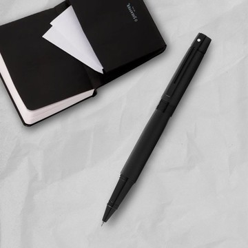 【SHEAFFER】300系列霧黑鋼珠筆+A6筆記本禮盒 免費刻字