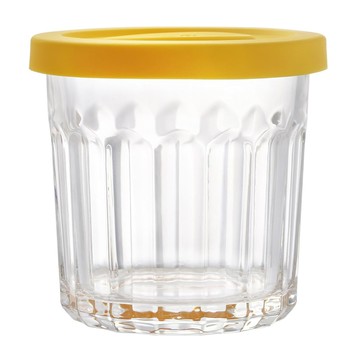 Joliema 矽膠密封蓋玻璃罐 黃色  420ml  1入