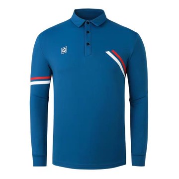 高爾夫長袖男士t恤秋冬golf男裝彈力舒適Polo衫上衣運動戶外服裝