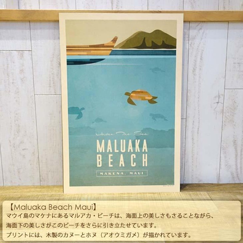 Nick Kuchar ニックカッチャー Maluaka Beach Maui Art Print Hawaii