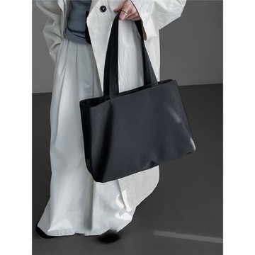 高級感單肩小眾日本尼龍布通勤托特包女大容量多隔層電腦包媽咪包