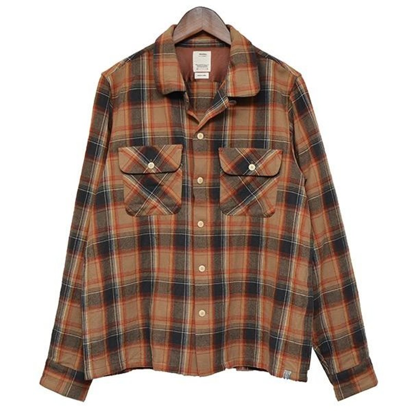 値下げ】VISVIM BOOMER SHIRT CHECK LS オープンカラーチェックシャツ