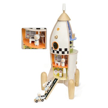 【德國 classic world 客來喜經典木玩】可可宇宙探險號