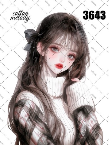 original sticker no.3643 人物貼紙 原創貼紙 原創人物貼紙 裝飾貼紙 cotton melody