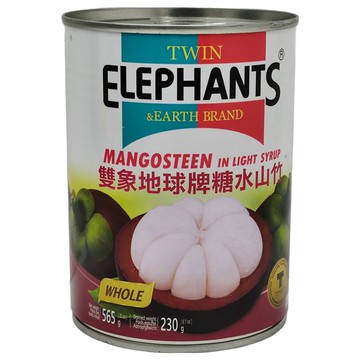 TWIN ELEPHANTS 雙象地球牌 糖水山竹  565g  1罐
