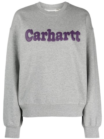 Carhartt WIP - W' Bubbles logo-print sweatshirt - women - Cotton - S - Grey