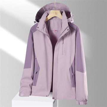 【巴黎精品】衝鋒衣防風夾克-防水透氣戶外連帽男女外套9色a1eo32