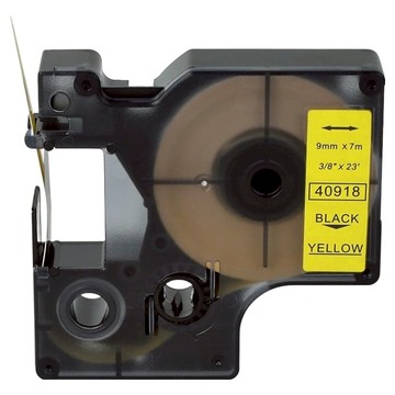 NEXTPAGE 台灣榮工 一般相容標籤帶 9mm 黃底黑字  7m