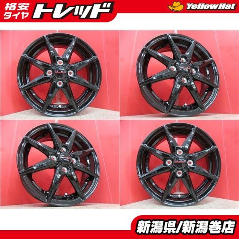 送料込み★新品ホイール★ブラックポリッシュ★14×4.5J★軽自動車・アルト