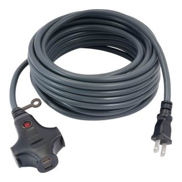 TRENY 2.0mm²雙絕緣動力過載延長軟線 10米(灰色) 2.0mm², 10米, 灰色