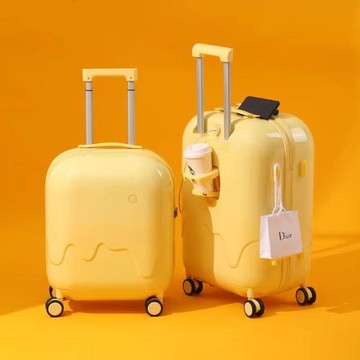 全球購 新款雪糕 18-24吋小型拉桿箱 行李箱 旅行箱 登機行李箱 畢旅行李箱 硬殼行李箱 耐磨防刮旅行箱 萬向輪密碼箱