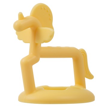 BUSYANGEL 嬰兒磨牙棒 矽膠  磨牙棒  黃色  1個