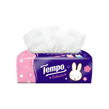 Tempo x miffy 櫻花限量版4層輕巧包面紙(90抽x18包)