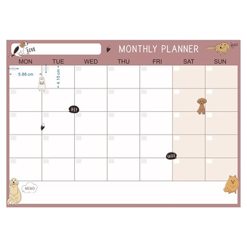 AA 晶裕荃 奈米軟性磁鐵月曆 PET奈米塗層+軟膠+磁鐵粉  29.7 x 42cm x 0.5mm  1個