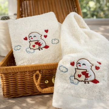 雲御織 MIT台灣製 無染色 純棉 有機棉 織心鳥 毛巾