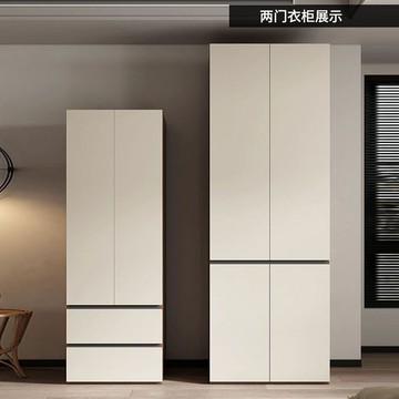 熱銷/免運 衣櫃/衣櫥/臥室 實木衣柜家用臥室儲物柜現代簡約分體式柜子出租房加高收納大衣櫥