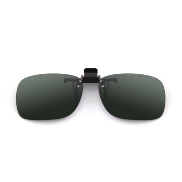 ALEGANT - 經典森綠感可掀夾式寶麗來偏光太陽眼鏡/UV400墨鏡/MIT/上掀夾片/外掛夾式鏡片