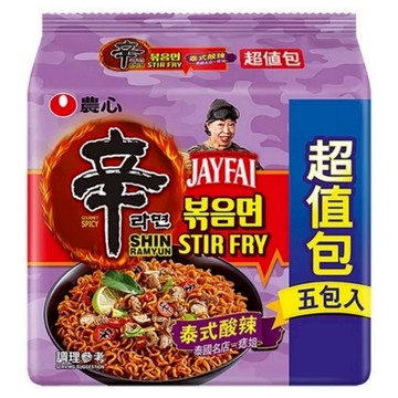 農心 辛炒麵 泰式酸辣 一袋5入