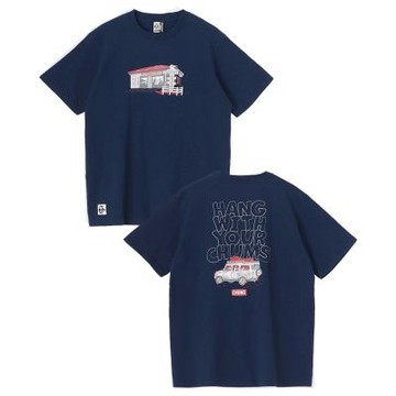 CHUMS Drive in T-Shirt 男 短袖上衣 深藍 CH012744N001