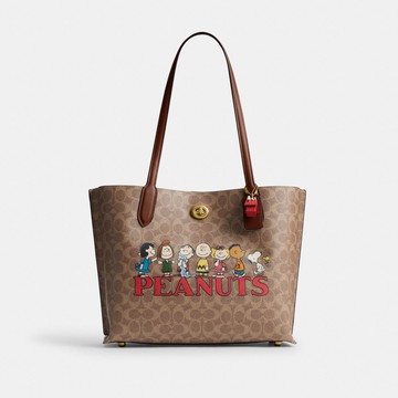 COACH X PEANUTS WILLOW 印花托特手袋