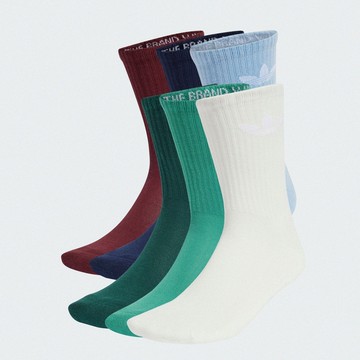 adidas LOGO 中筒襪 6雙入 男/女 - Originals JI9504 官方直營