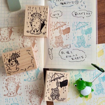 hitsuji. 讓下雨天也變得有趣的動物印章系列