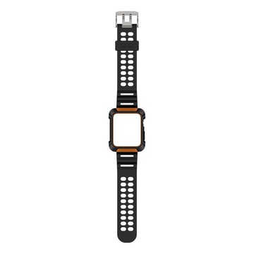 TOTU台灣官方 Apple Watch 1 2 3 錶帶 42mm 鎧甲系列 黑橘