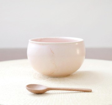 櫻花窯變釉湯吞 高溫燒製