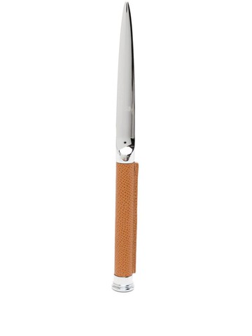 Graf von Faber-Castell - Epsom leather letter opener - unisex - CALFSKIN/stainless steel - One Size - Silver