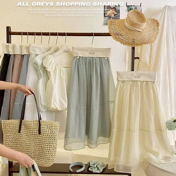 網紗裙 伴娘裙 紗裙 公主裙 紗裙 長裙 網紗裙 半身裙 澎澎裙 日系紗裙 大尺碼長裙 大裙擺長裙 半身裙 日系女裝