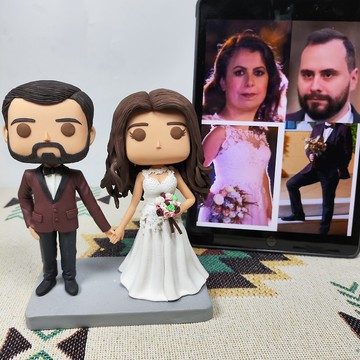 客製化3D人像公仔 訂製手工Funko Pop情侶父母夫妻結婚週年禮物